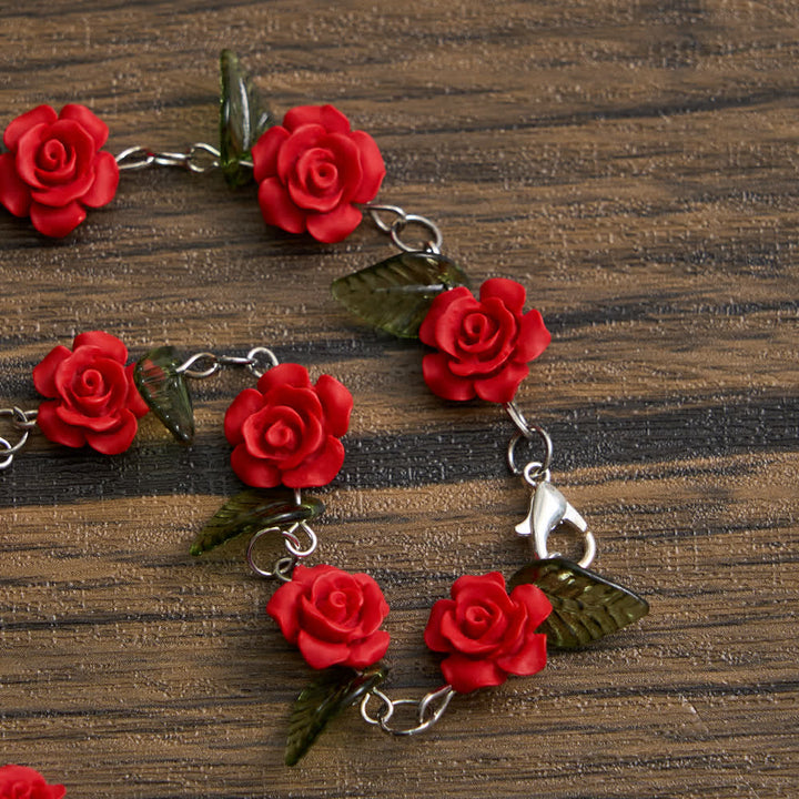 Christianartworkshop Heiliger roter Rosenkranz im Taschenformat mit Marienblumenverehrung - image 6