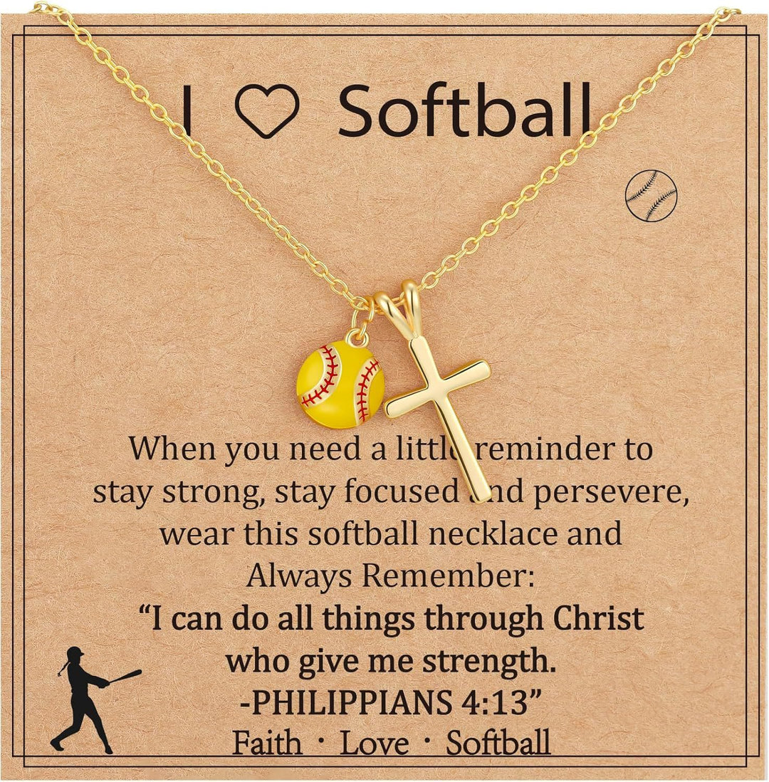 Christianartworkshop Sportball- und Kreuzanhänger mit dem Bibelvers Philipper 4,13: Ein Symbol für Glauben und sportliche Stärke - Baseball - image 7