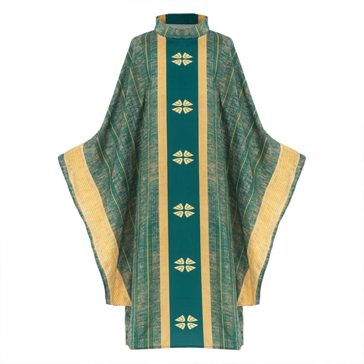 Christianartworkshop Traditionelle Priesterkassel mit Mittelteil und floralen Motiven - image 10