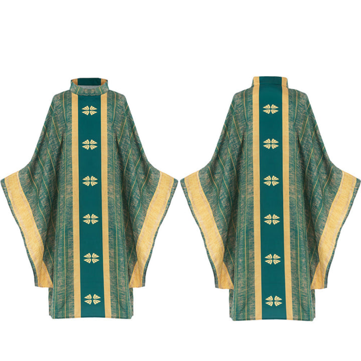 Christianartworkshop Traditionelle Priesterkassel mit Mittelteil und floralen Motiven - image 11