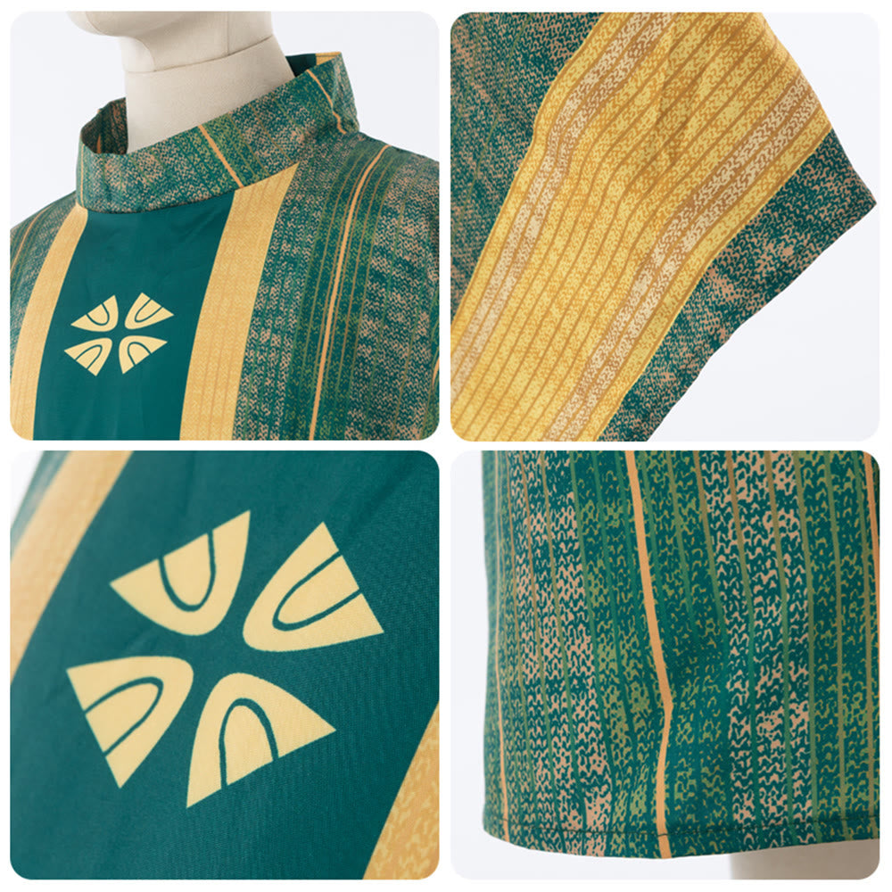 Christianartworkshop Traditionelle Priesterkassel mit Mittelteil und floralen Motiven - image 15