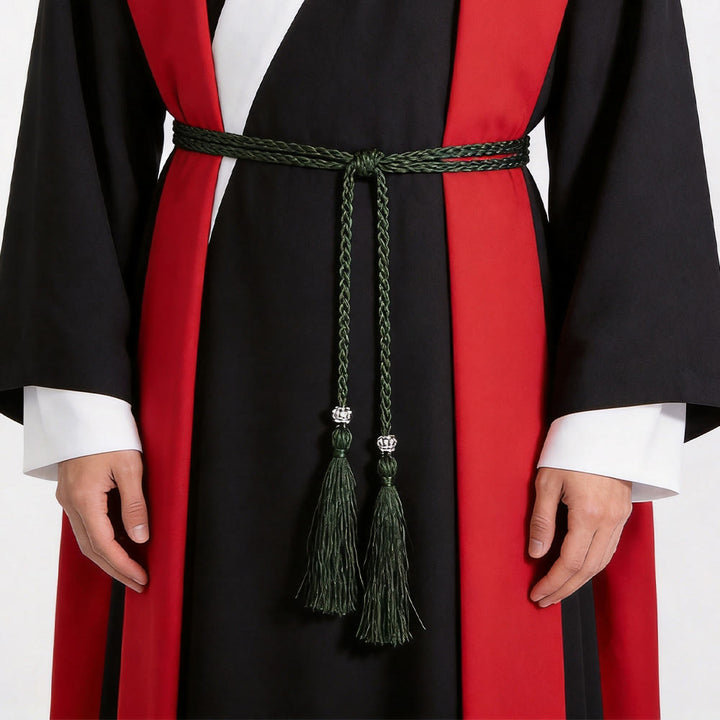 Christianartworkshop Geflochtener Gürtel mit Verzierungen und Quasten: Ein sakrales liturgisches Accessoire - Schwarz - image 4