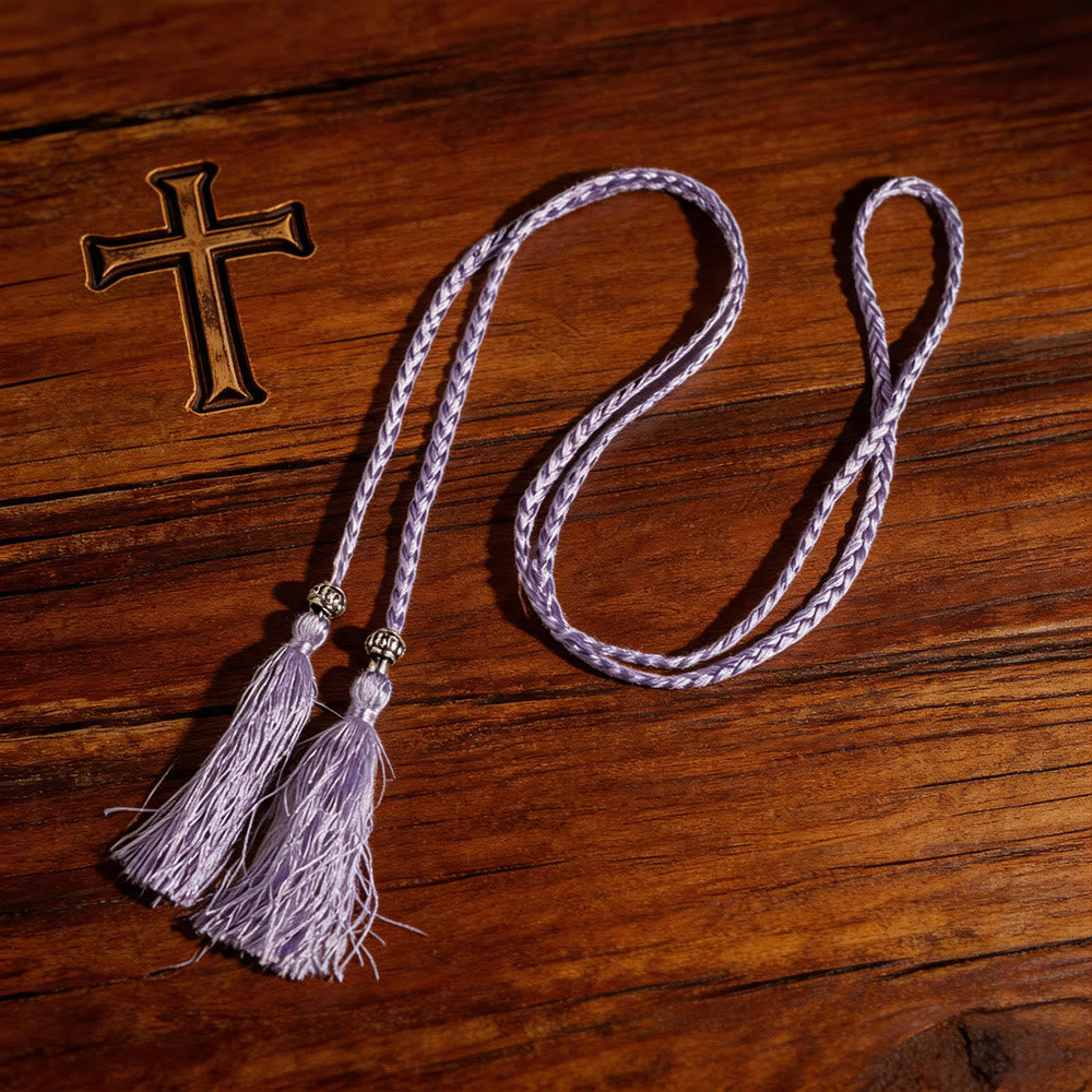 Christianartworkshop Geflochtener Gürtel mit Verzierungen und Quasten: Ein sakrales liturgisches Accessoire - image 17
