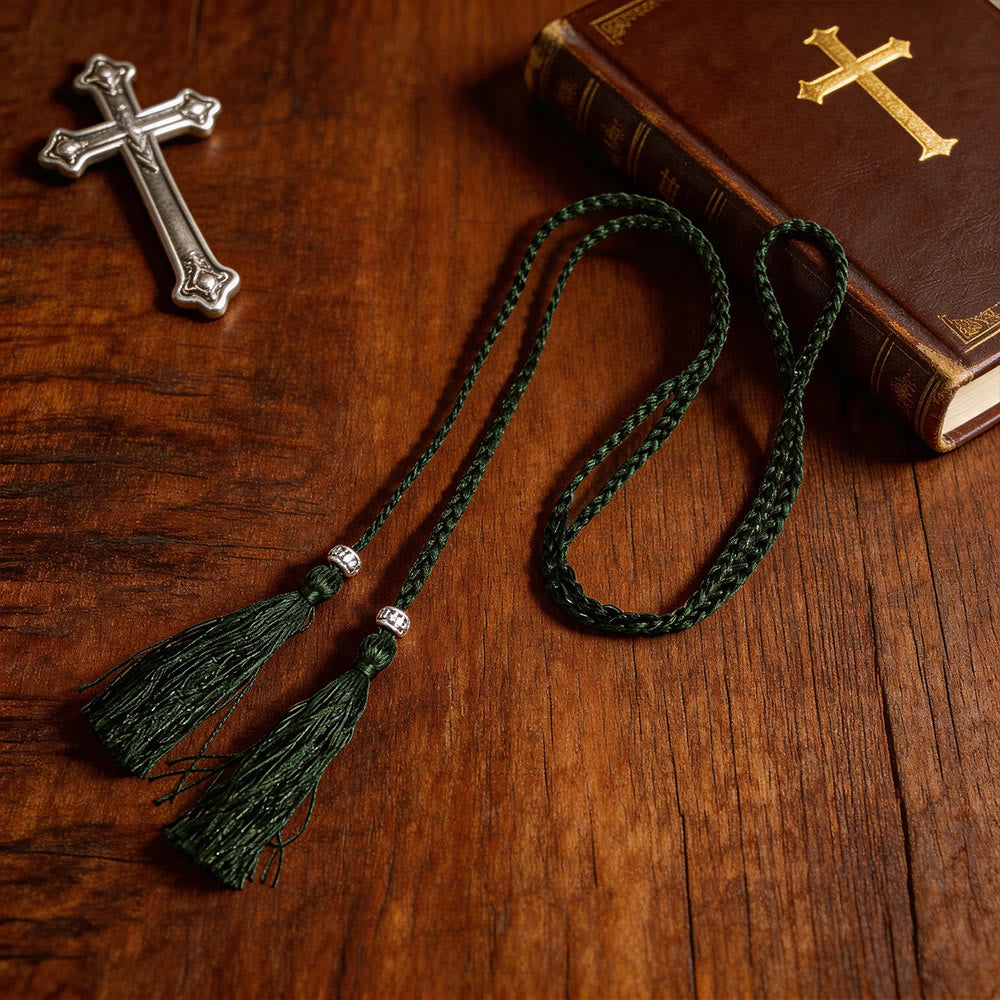 Christianartworkshop Geflochtener Gürtel mit Verzierungen und Quasten: Ein sakrales liturgisches Accessoire - image 11