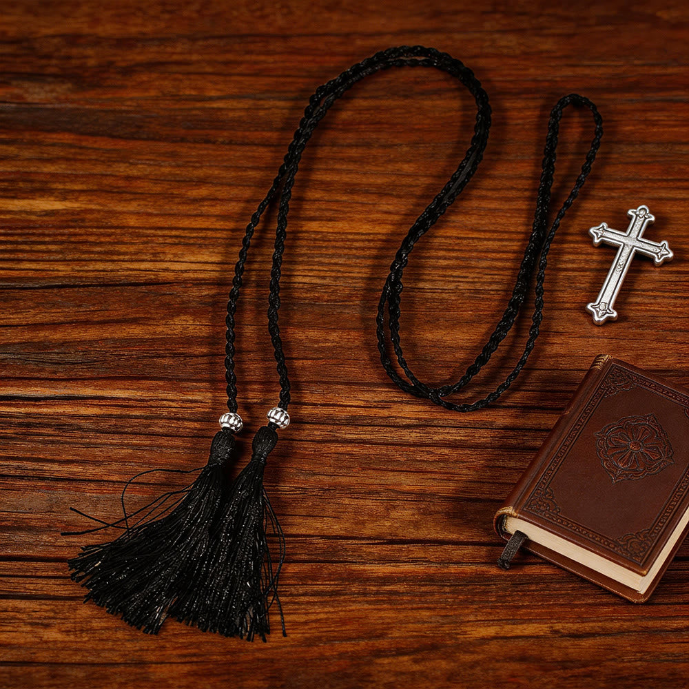 Christianartworkshop Geflochtener Gürtel mit Verzierungen und Quasten: Ein sakrales liturgisches Accessoire - image 5