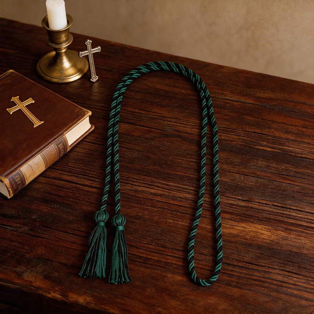 Christianartworkshop Priestergürtel mit kunstvollen Quastenverzierungen: Ein Symbol der priesterlichen Berufung - image 9