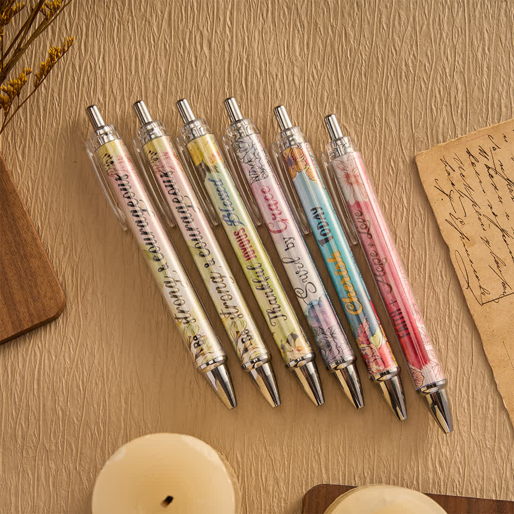 Christianartworkshop Geschenkset mit floralen Kreuz-Motiven, Motivationsstiften und Notizbüchern mit Bibelversen - image 16
