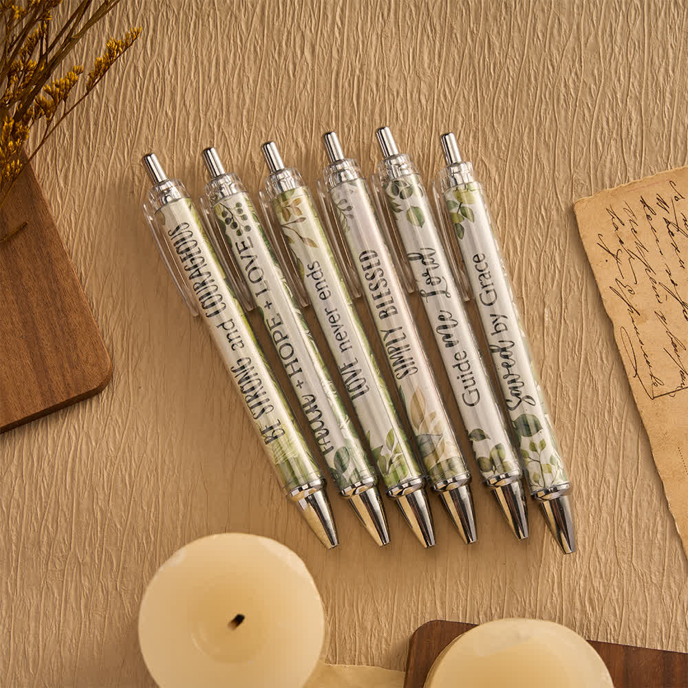 Christianartworkshop Geschenkset mit floralen Kreuz-Motiven, Motivationsstiften und Notizbüchern mit Bibelversen - image 28