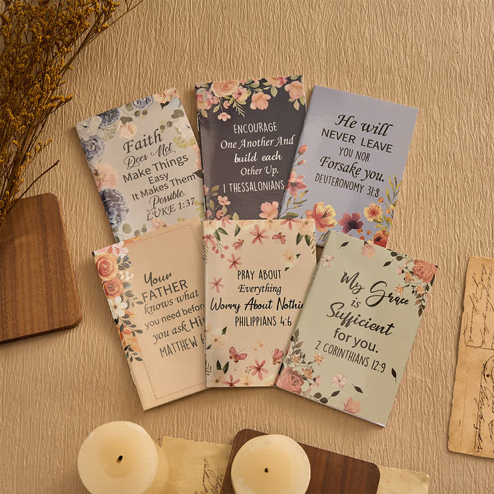Christianartworkshop Geschenkset mit floralen Kreuz-Motiven, Motivationsstiften und Notizbüchern mit Bibelversen - image 30