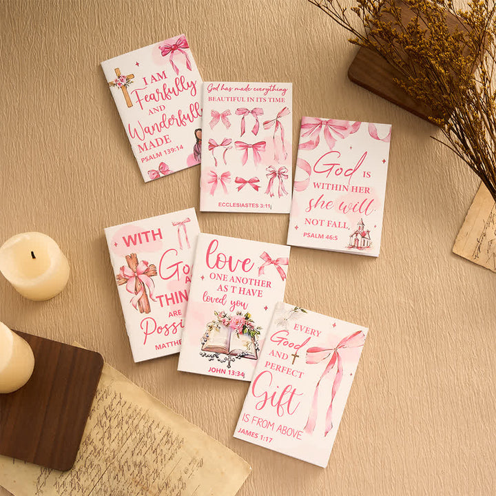 Christianartworkshop Geschenkset mit floralen Kreuz-Motiven, Motivationsstiften und Notizbüchern mit Bibelversen - image 36