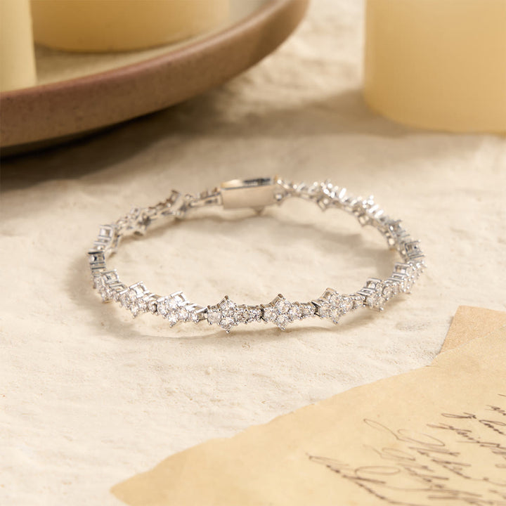 Christianartworkshop Armband mit sternförmigen Zirkonia-Gliedern und einreihige Halskette - image 5