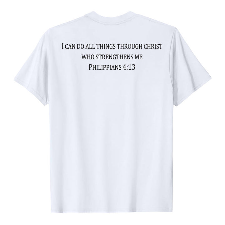 Christianartworkshop Klassisches T-Shirt mit Bibelversen und Aufdruck auf Vorder- und Rückseite – christliche Premium-Qualität, Kurzarm - image 8