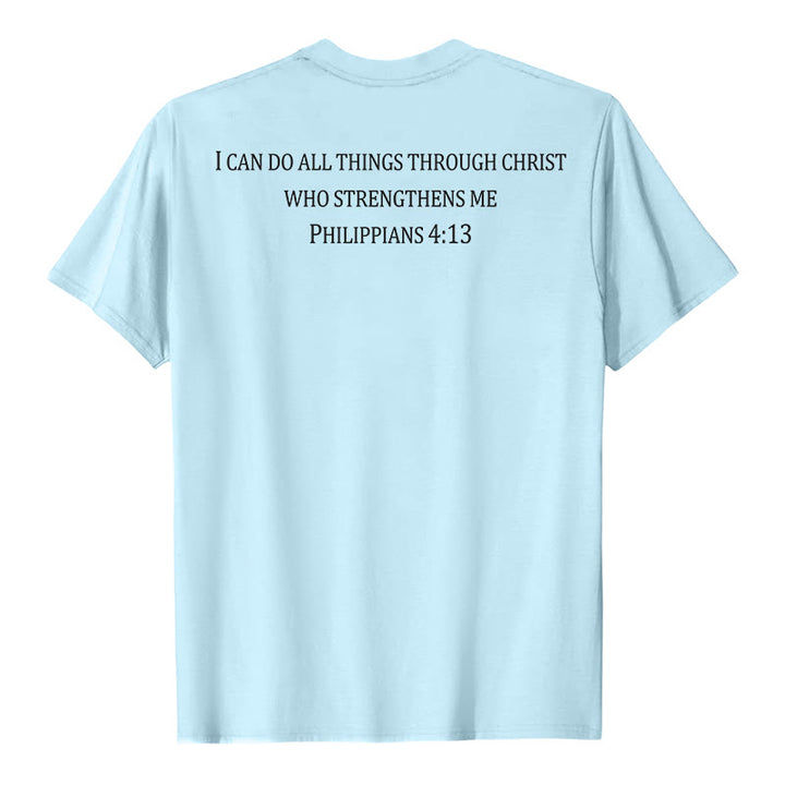 Christianartworkshop Klassisches T-Shirt mit Bibelversen und Aufdruck auf Vorder- und Rückseite – christliche Premium-Qualität, Kurzarm - image 23