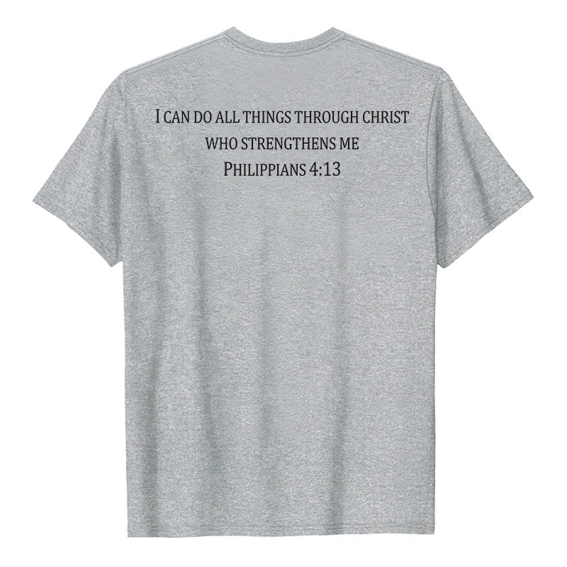 Christianartworkshop Klassisches T-Shirt mit Bibelversen und Aufdruck auf Vorder- und Rückseite – christliche Premium-Qualität, Kurzarm - image 4