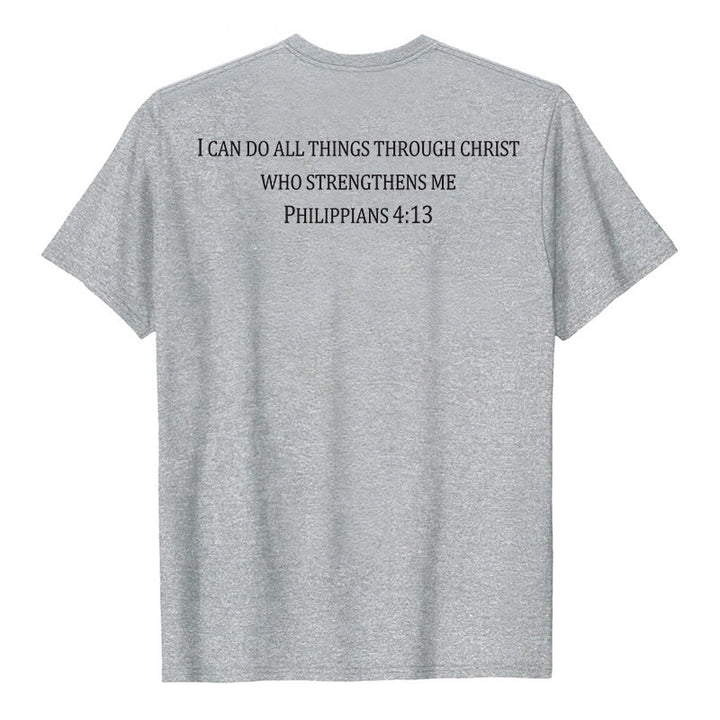 Christianartworkshop Klassisches T-Shirt mit Bibelversen und Aufdruck auf Vorder- und Rückseite – christliche Premium-Qualität, Kurzarm - image 4
