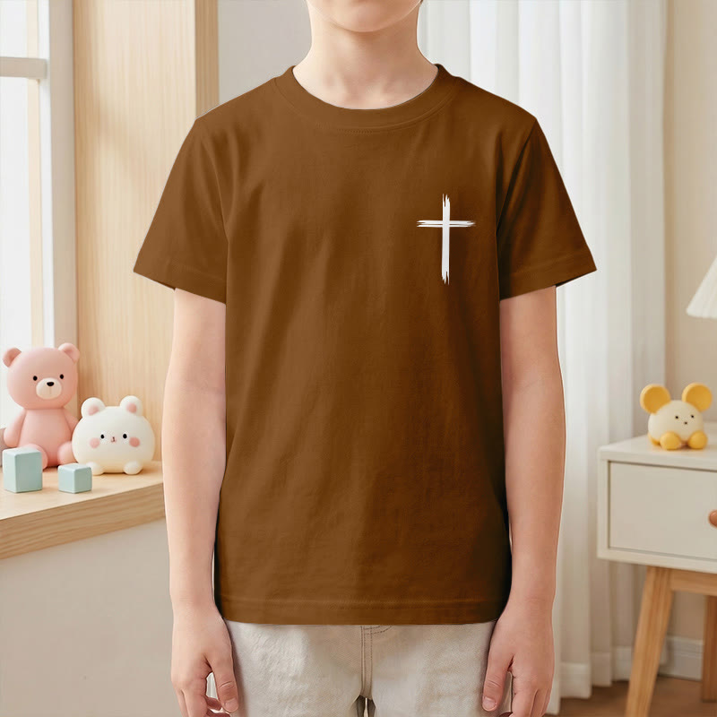 Christianartworkshop Klassisches Kurzarm-T-Shirt mit Blumenmuster und dem Aufdruck „Alles, was ihr tut, geschehe in Liebe“ für Kinder - image 22