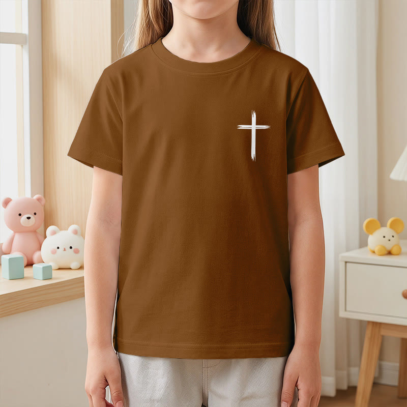Christianartworkshop Klassisches Kurzarm-T-Shirt mit Blumenmuster und dem Aufdruck „Alles, was ihr tut, geschehe in Liebe“ für Kinder - image 23