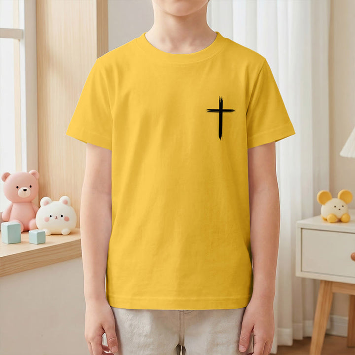 Christianartworkshop Klassisches Kurzarm-T-Shirt mit Blumenmuster und dem Aufdruck „Alles, was ihr tut, geschehe in Liebe“ für Kinder - image 31