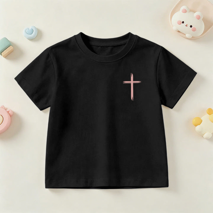 Christianartworkshop Klassisches Kurzarm-T-Shirt mit Blumenmuster und dem Aufdruck „Alles, was ihr tut, geschehe in Liebe“ für Kinder - image 39
