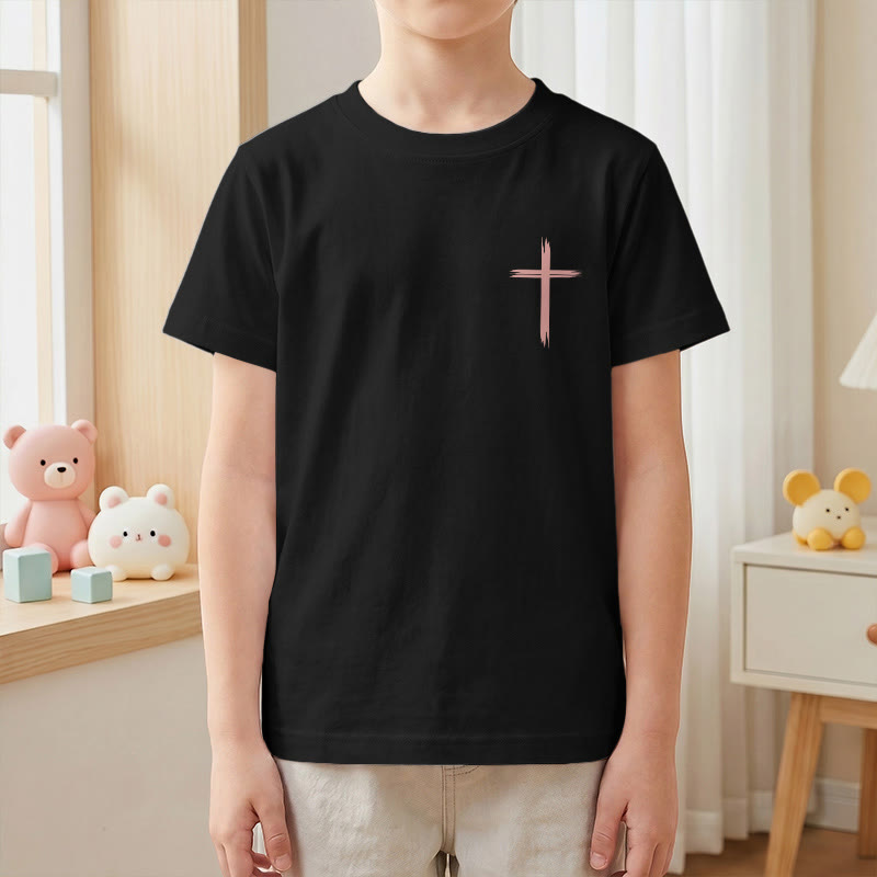 Christianartworkshop Klassisches Kurzarm-T-Shirt mit Blumenmuster und dem Aufdruck „Alles, was ihr tut, geschehe in Liebe“ für Kinder - image 40