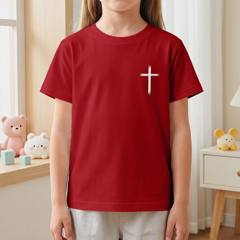 Christianartworkshop Klassisches Kurzarm-T-Shirt mit Blumenmuster und dem Aufdruck „Alles, was ihr tut, geschehe in Liebe“ für Kinder - image 59