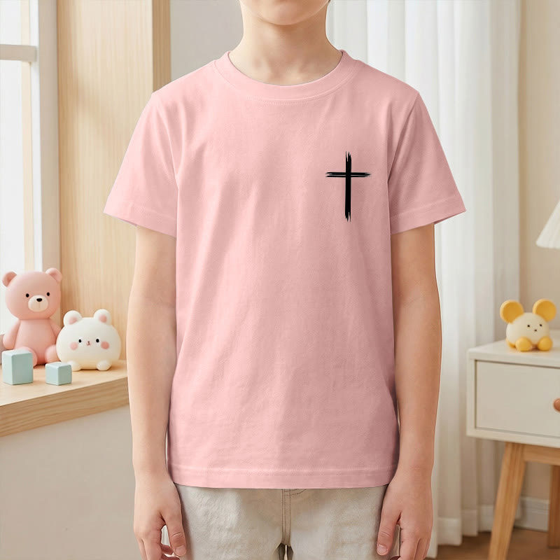 Christianartworkshop Klassisches Kurzarm-T-Shirt mit Blumenmuster und dem Aufdruck „Alles, was ihr tut, geschehe in Liebe“ für Kinder - image 67