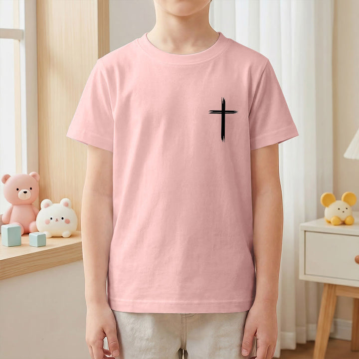 Christianartworkshop Klassisches Kurzarm-T-Shirt mit Blumenmuster und dem Aufdruck „Alles, was ihr tut, geschehe in Liebe“ für Kinder - image 67
