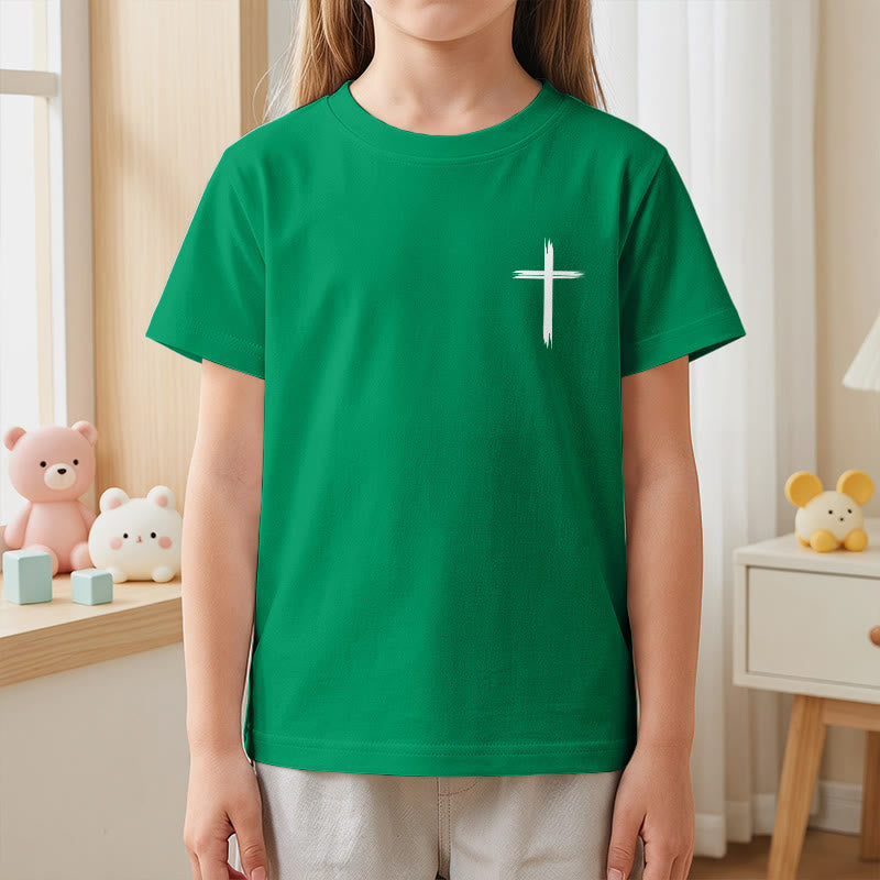 Christianartworkshop Klassisches Kurzarm-T-Shirt mit Blumenmuster und dem Aufdruck „Alles, was ihr tut, geschehe in Liebe“ für Kinder - image 77