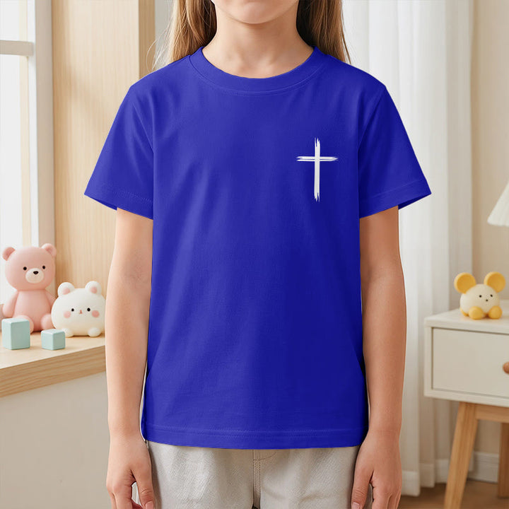 Christianartworkshop Klassisches Kurzarm-T-Shirt mit Blumenmuster und dem Aufdruck „Alles, was ihr tut, geschehe in Liebe“ für Kinder - image 86