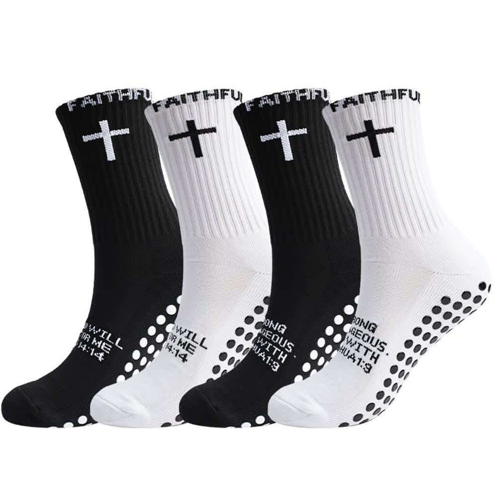 Christianartworkshop Sportsocken mit Kreuzmotiv und Bibelvers für vorne - image 6
