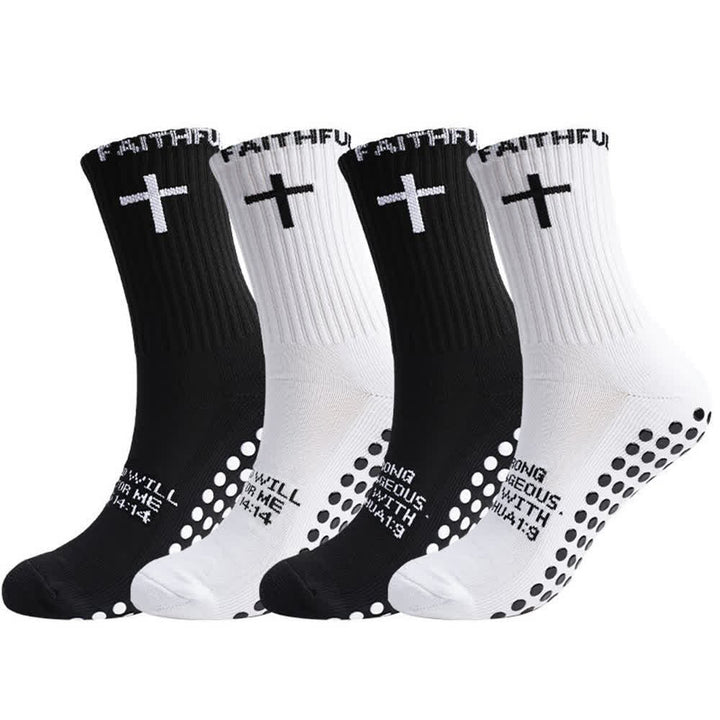 Christianartworkshop Sportsocken mit Kreuzmotiv und Bibelvers für vorne - image 6