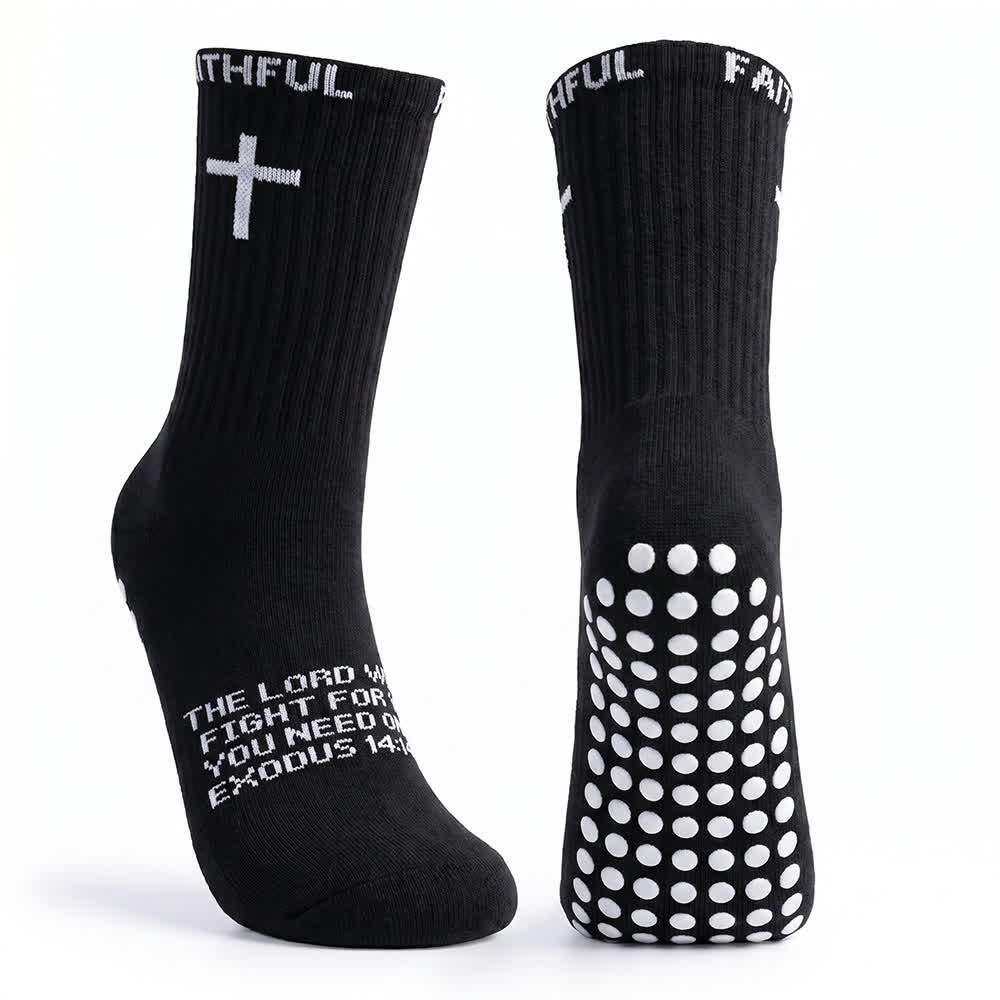 Christianartworkshop Sportsocken mit Kreuzmotiv und Bibelvers für vorne - image 11