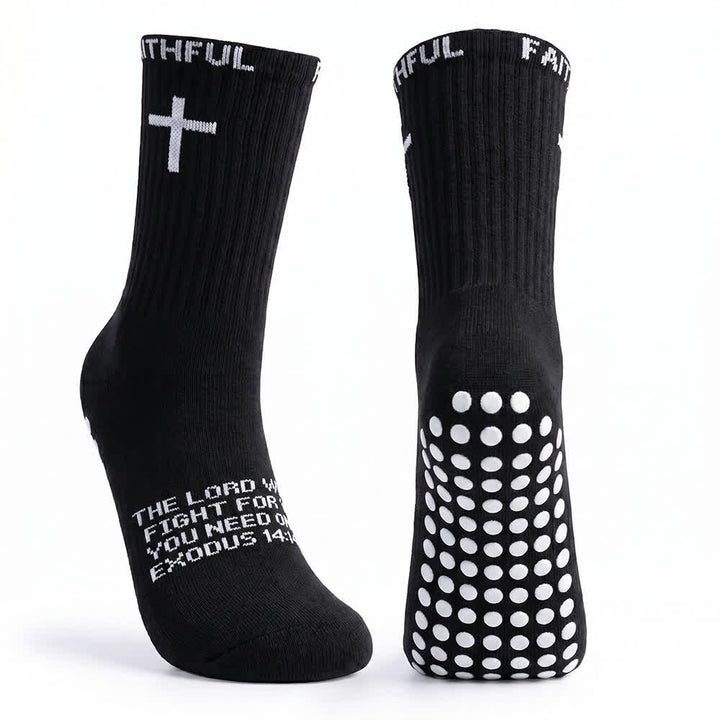 Christianartworkshop Sportsocken mit Kreuzmotiv und Bibelvers für vorne - image 11