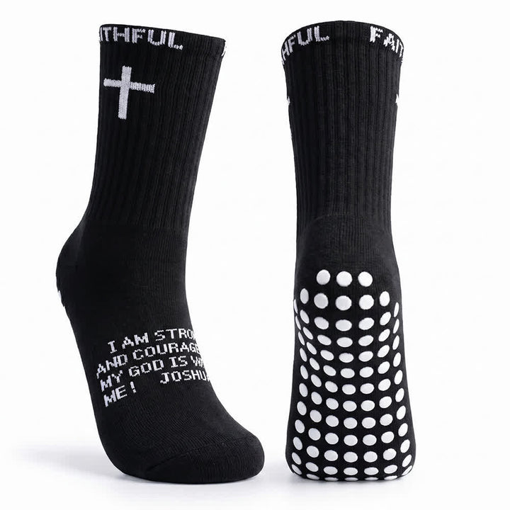 Christianartworkshop Sportsocken mit Kreuzmotiv und Bibelvers für vorne - image 8