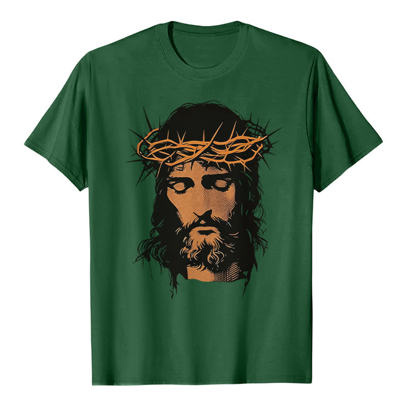 Christianartworkshop T-Shirt mit Jesusgesicht und Dornenkrone - image 25