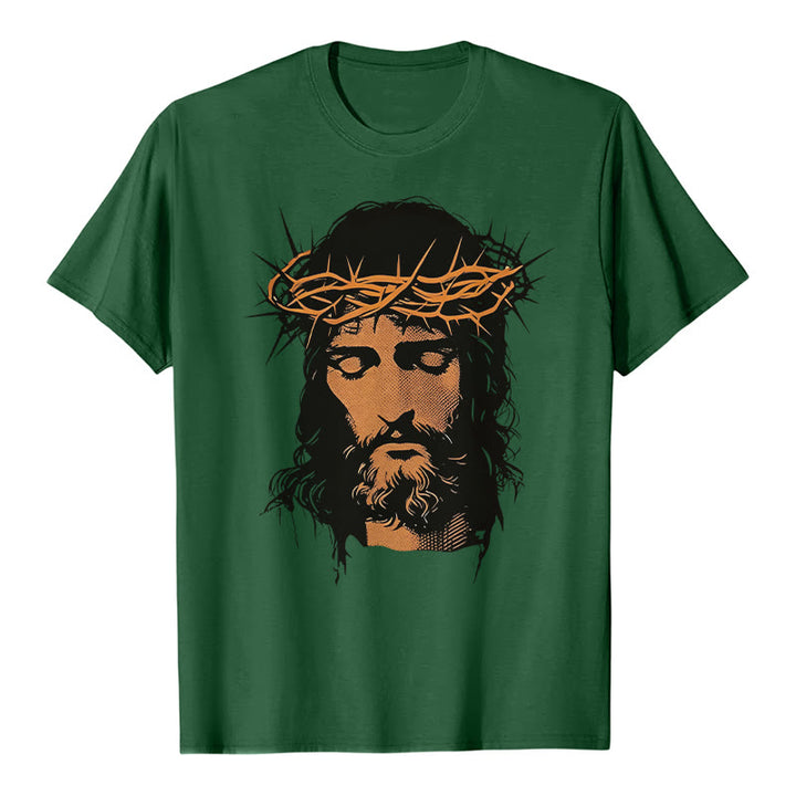Christianartworkshop T-Shirt mit Jesusgesicht und Dornenkrone - image 25