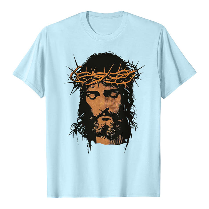 Christianartworkshop T-Shirt mit Jesusgesicht und Dornenkrone - image 14