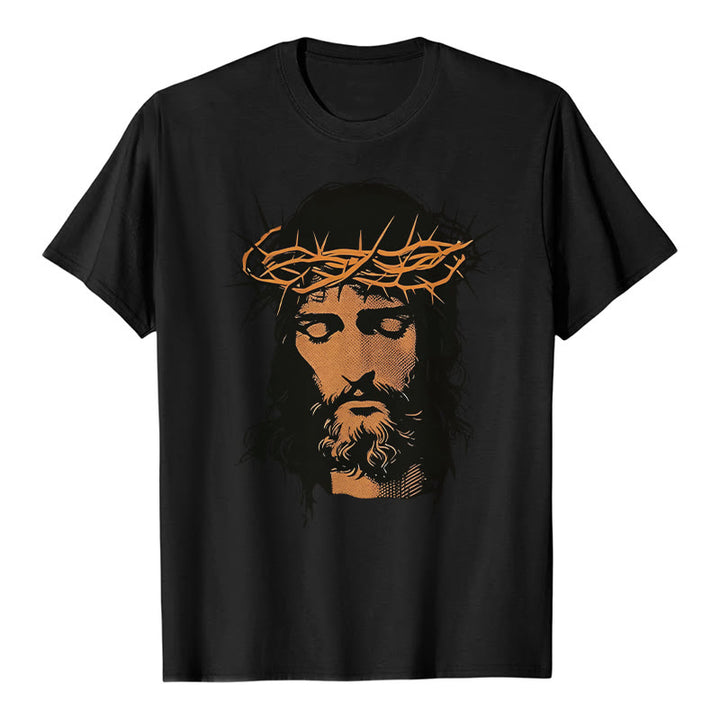 Christianartworkshop T-Shirt mit Jesusgesicht und Dornenkrone - image 5