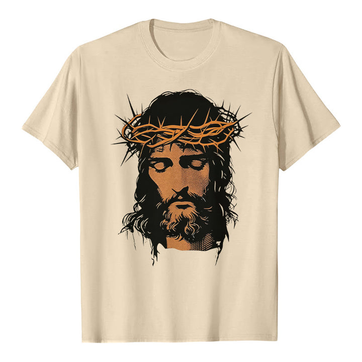 Christianartworkshop T-Shirt mit Jesusgesicht und Dornenkrone - image 8