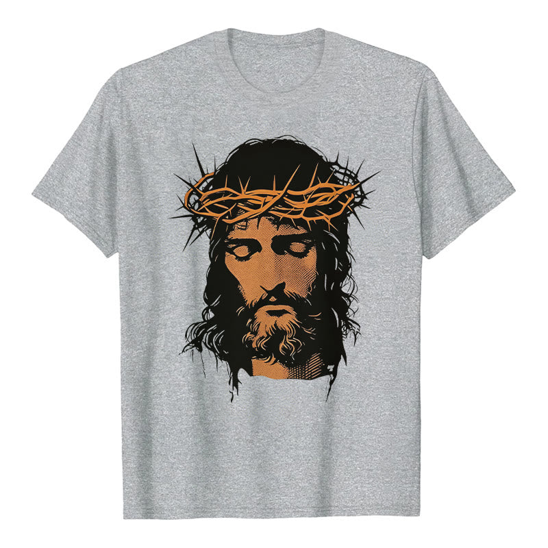 Christianartworkshop T-Shirt mit Jesusgesicht und Dornenkrone - image 11