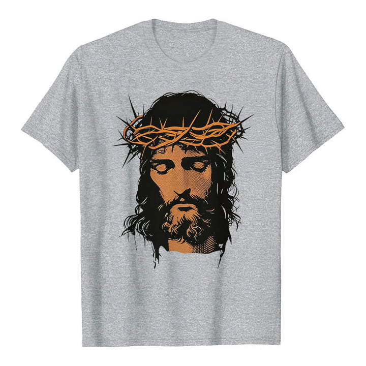 Christianartworkshop T-Shirt mit Jesusgesicht und Dornenkrone - image 11