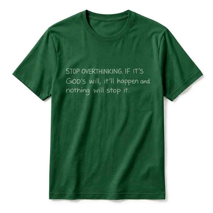 Christianartworkshop „Hör auf, Gottes Willen zu überdenken“-Zitat Premium-Kurzarm-T-Shirt - image 23