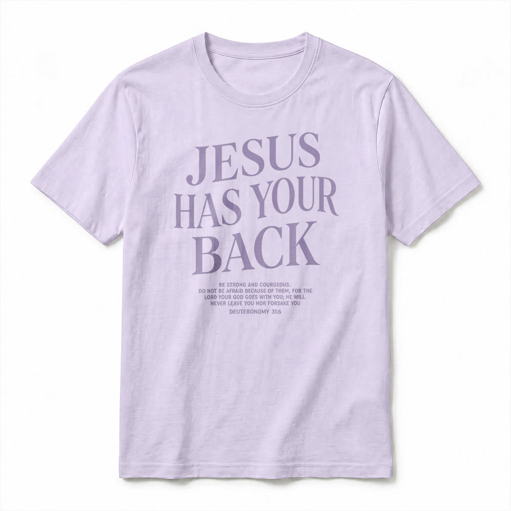 Christianartworkshop „Jesus steht hinter dir“ – Premium-T-Shirt für selbstbewusste Gläubige (Kurzarm) - image 11