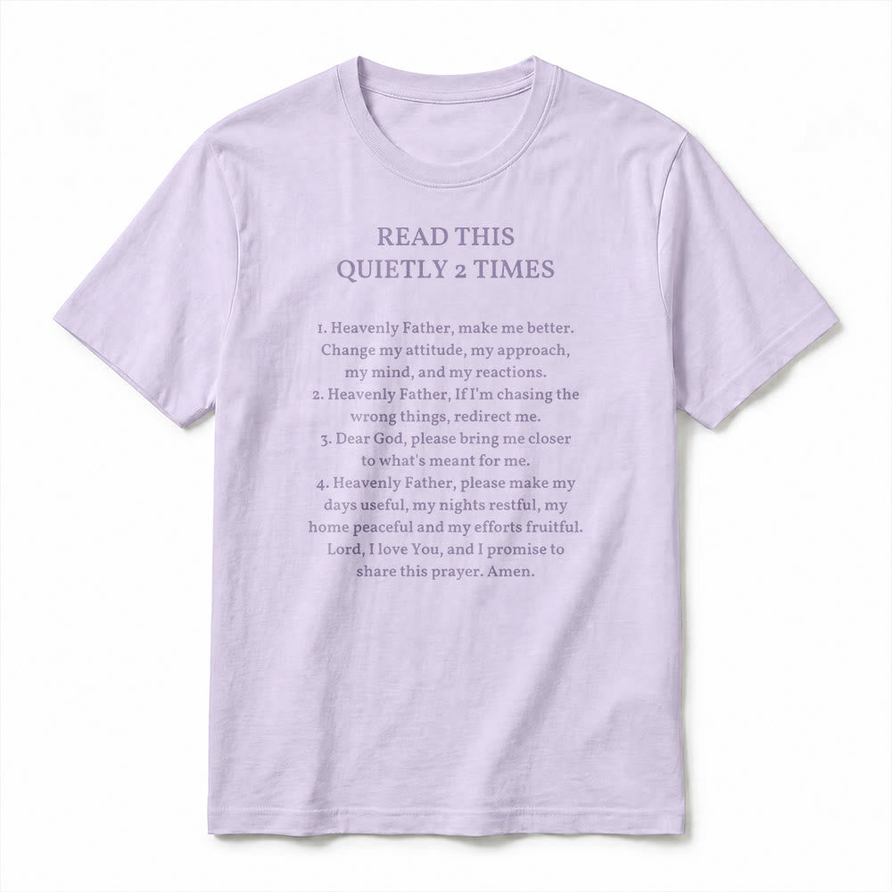 Christianartworkshop „Lies dies zweimal leise“ – Lustiges Premium-T-Shirt mit kurzen Ärmeln (Glaube) - image 3