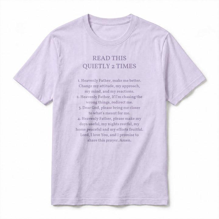 Christianartworkshop „Lies dies zweimal leise“ – Lustiges Premium-T-Shirt mit kurzen Ärmeln (Glaube) - image 3