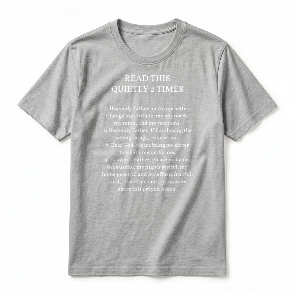 Christianartworkshop „Lies dies zweimal leise“ – Lustiges Premium-T-Shirt mit kurzen Ärmeln (Glaube) - image 12
