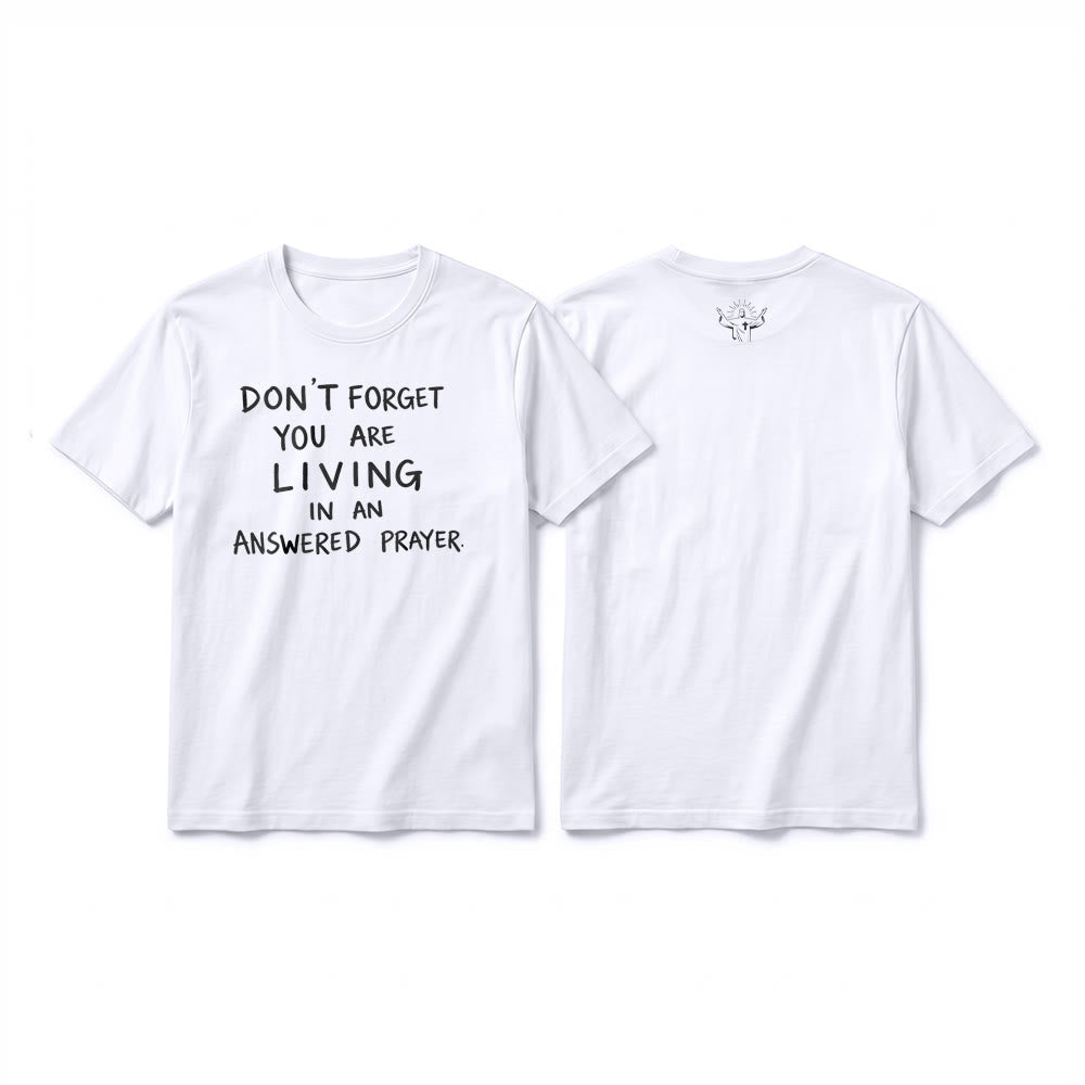 Christianartworkshop Premium-T-Shirt „Erhörtes Gebet“ mit kurzen Ärmeln – Treue Dankbarkeit - Weiß - 2XL - image 10