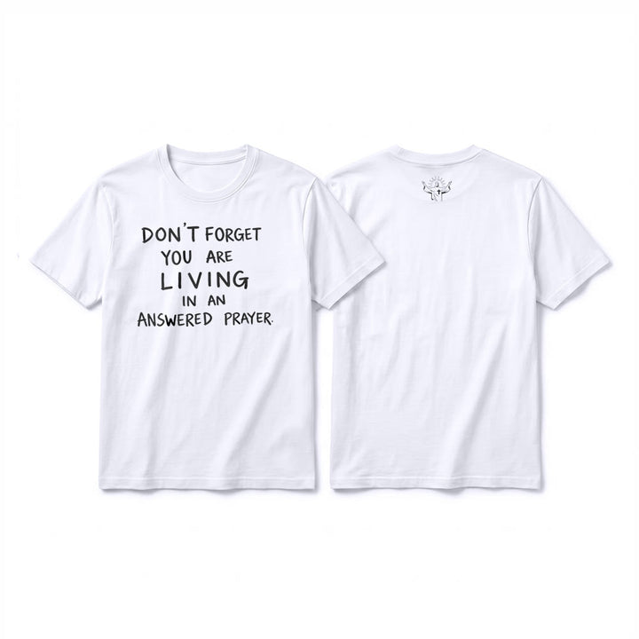 Christianartworkshop Premium-T-Shirt „Erhörtes Gebet“ mit kurzen Ärmeln – Treue Dankbarkeit - Weiß - 2XL - image 10