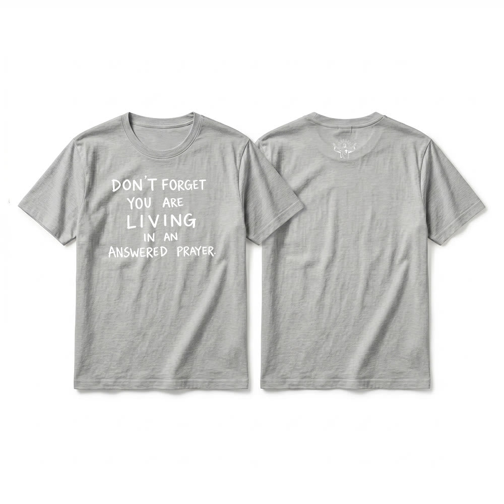 Christianartworkshop Premium-T-Shirt „Erhörtes Gebet“ mit kurzen Ärmeln – Treue Dankbarkeit - Grau - 2XL - image 4
