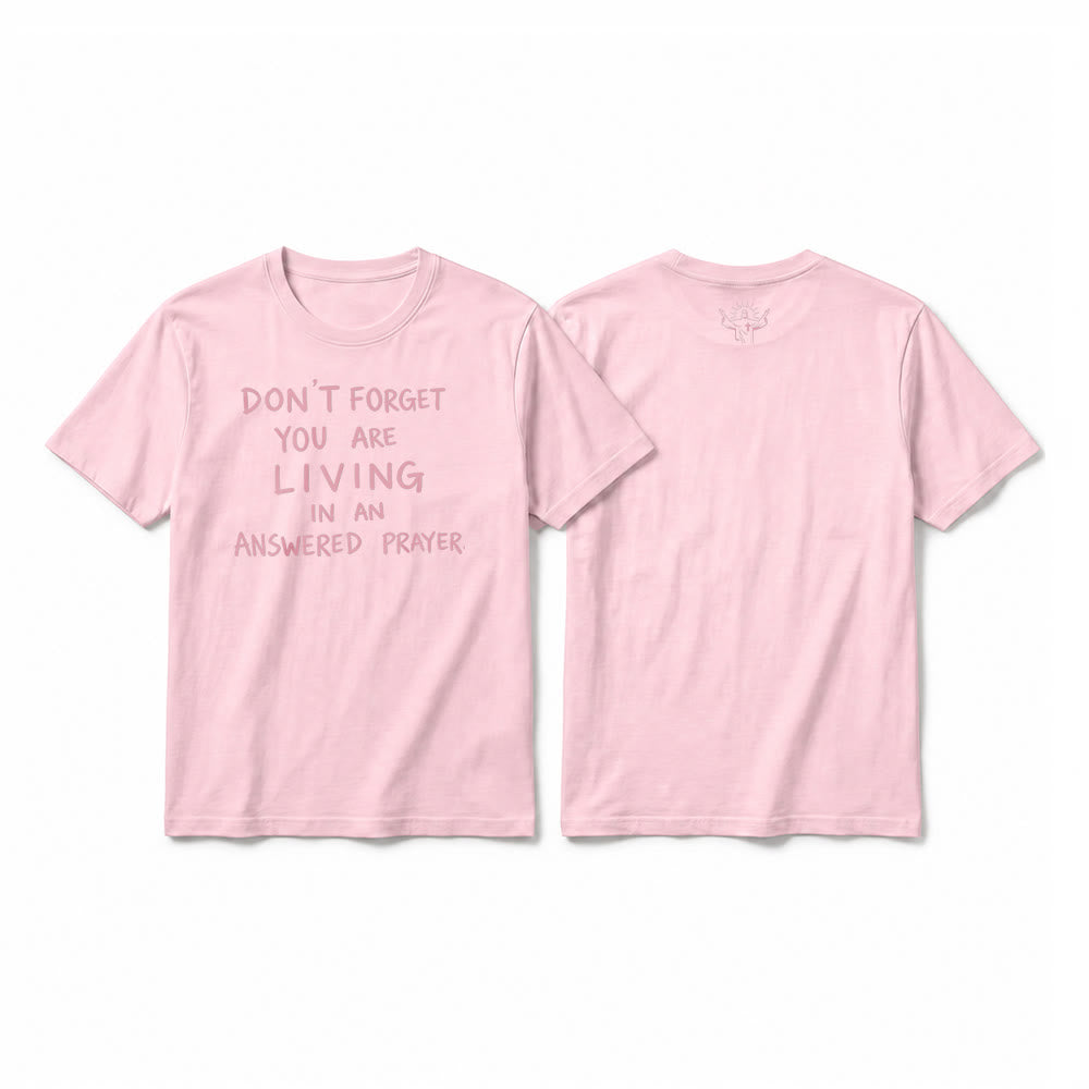 Christianartworkshop Premium-T-Shirt „Erhörtes Gebet“ mit kurzen Ärmeln – Treue Dankbarkeit - Rosa - 2XL - image 25